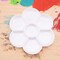 1Pc Watercolor Paint Palette Tray Water Color Palletes Washable Paint Ceramic Paint Palette Porcelain Watercolor Palette for Artist Watercolor Painting Palettes and Palette Cups(White)